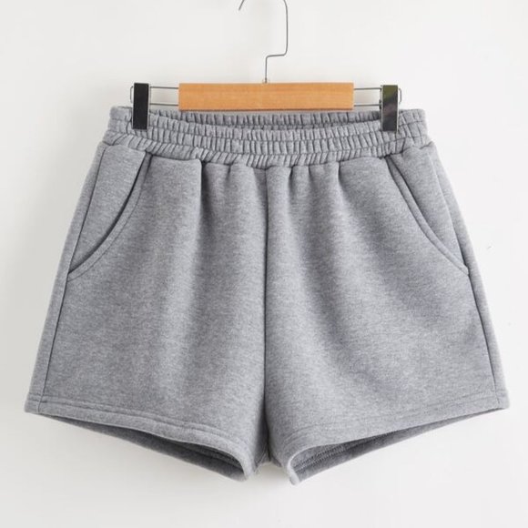 Pants - LIGHT GRAY SWEATSHORTS